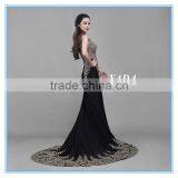 Elegant Lace Beaded Embroidery Mermaid Long Evening Dress thumbnail-5
