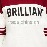 Custom Print Two Clolors Stitching 3/4 Sleeve Baseball t Shirt thumbnail-5
