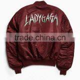 Custom Made Your Own Design Lady Gaga Joanne Tour Bomber Jacket Advertising Printing Logo Unisex Waterproof Nylon Jacket thumbnail-4