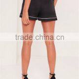 Custom Satin Boxer Shorts Women Plain Black Satin Highwaisted Shorts Wholesale thumbnail-6
