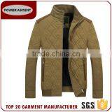High Quality Mens Quilting Padded Jacket With Elbow Patch thumbnail-1