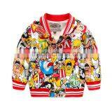 Wholesale Custom High Quality Kids Jacket Cartoon Printed Children Jackets 2-8 Years Kids thumbnail-1