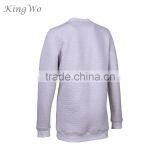 2018 Spring Mens Cotton Fleece Diamond Quiled Crew Neck Jumper thumbnail-4