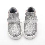 Fashion Girls Bling Bling Leather Rubber Sole Kids Dress Shoes thumbnail-1