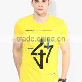 Yellow Printed Round Neck T-Shirt thumbnail-1