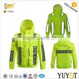 High Viz Reflectiveoutdoor Traffic Raincoat thumbnail-1