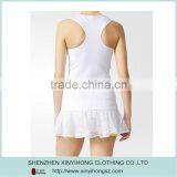 OEM Plain White Color Dry Fit Golf Sport I-shaped Halter Vest Tops thumbnail-2