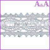 Pretty Ladies Embroidery Cotton Flower Lace Trim Black Lace thumbnail-1