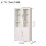 Henan Manufacture Powder Coating 4 Door Steel Glass Filing Cabinet 2 Drawer File Cabinet thumbnail-2