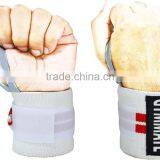 18" Heavy Duty Wrist Wrap (WHITE) by GYM MATE thumbnail-2