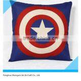 The Avengers American Hero Cotton Hemp Plillow Backrest Floor Cushion Cover thumbnail-1