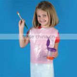 dustproof pe plastic disposable apron for kids