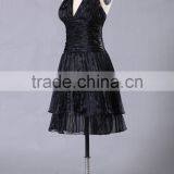 Simple Style Cap Sleeves Red Prom Gown ED135 thumbnail-3