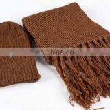 NEW SUPER FINE ACRYLIC BEANIE SKULL SKI HAT & SCARF thumbnail-3