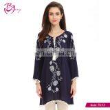 Guangzhou Apparel Summer Thread Long Sleeve Blouse Fashion Design