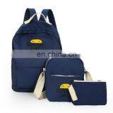 Wholesale Fashion Canvas 3pcs School Backpack Bag Set thumbnail-5