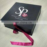 Black Color Cmyk Printing Logo Ribbon Folding Packing Boxes thumbnail-1