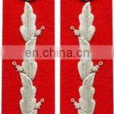 Officer Uniform Collar Gorgets, Police Goergets, Military Gorgets, British Gorget With Oak Leaf Embroidery thumbnail-3