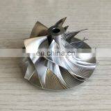 RHF55 20G 52.56/68.01 мм 6+6 лопастей высокопроизводительного заготовки/фрезеровки/алюминия 2618 турбокомпрессорного колеса thumbnail-2