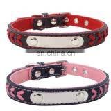 Stainless Steel Iron Pet Woven Collar Leather Leash Training Dog Rope Pet Neck Chain Pet Supplies thumbnail-7