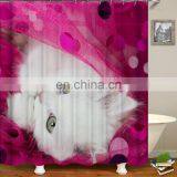 I@home Ready Made Polyester Black Color Cat 3d Shower Curtain Bathroom Mildew Resistant Waterproof thumbnail-5
