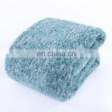 Fluffy Microfiber Plush Black Double Layer Sherpa Throw Blanket 50 x 60 Inches for Couch Sofa thumbnail-1