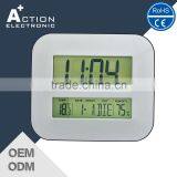 Digital Temperature LCD Wall Clock