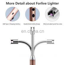 2021 Custom Best Cigratte Luxury Windproof Usb Rechargeable Candle Electric Lighters thumbnail-2