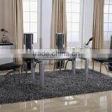 modern&popular tempered glass dining table