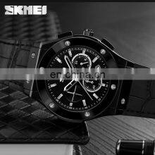 Skmei Watch Importer PU Leather Stopwatch Function Genuine Leather Sport Quartz Wrist Watches#9157 thumbnail-3