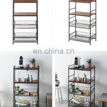 Hot Sale In 2022 Movable Kitchen Shelf Storage Racks Storage Cabinet Shelf thumbnail-5