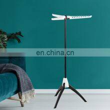 Portable Tripod Design Foldable Indoor Clothes Drying Rack Bedroom Garment Rack