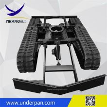 Custom desert special equipment crawler chassis rubber track undercarriage with slewing bearing from China