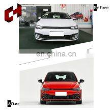 CH Fast Shipping Vehicle Modification Parts Facelift Rear Diffuser Fenders Plate Body Kit For VW Golf 8 2020 to GTI thumbnail-3