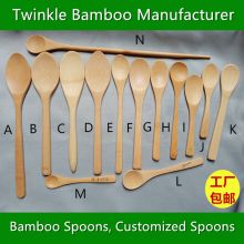 Wholesale mini Bamboo spoons /small bamboo spoon /mini bamboo spoons/big bambu spoon
