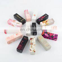 Colorful Paper Card Full Color Custom Design Printed Eco Friendly Cosmetic Eyelash Lip Gloss Lipstick Eyelashes Packaging Box