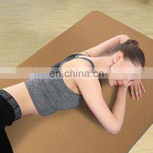 Customised Non-Slip Private Label Personalized Exercise Cork Big Fitness Travel Folding Eco TPE Yoga Mat thumbnail-1