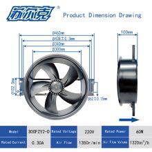 300FZY2/3/4/6/7/8-D External Rotor Axial Flow Fan, Pure Copper Wire Motor Cooling DB DA thumbnail-1
