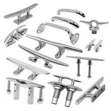 316 Stainless Steel Boat Dock Cleat Marine Flat Top Cleat Low Silhouette Trimline Cleat thumbnail-3