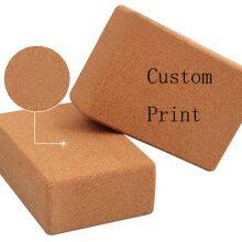 Custom Laser Engraved Logo Natural Cork Yoga Blocks and Bricks thumbnail-2