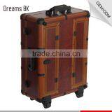 Lighted Aluminum Makeup Case With Legs With 4 Universal Wheels thumbnail-3