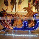 Mall christmas deer iron sleigh design scene decoration