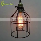 Vintage Industrial Black Wire Cage Lamp Shade Pendant Light