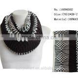 Gray Color Scarf Christmas Scarfs Woman Infinity Circle Knited Scarves thumbnail-4