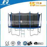 16ft round trampoline with safety net