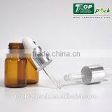 5ml Tube Glass Bottle With Silve Dropper Cap for Essential Oil , China Tube Oil Bottle , Mini Tube Dropper Bottle thumbnail-4