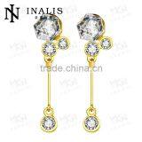 2015 Hot Sale Lekani Sparkling Jewels 18K Gold Plated Earring thumbnail-2