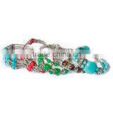Wholesale Synthetic Turquoise Baroque Bangle Alloy Baroque Bracelet