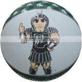 3# New Design Colorful Printing Rubber Basketball/ Colors Rubber Toyball