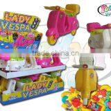 2016 new candy toys Lady Vespa moto withPull Line